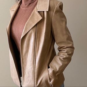 Vintage Tan Wilson Leather Jacket Size Small